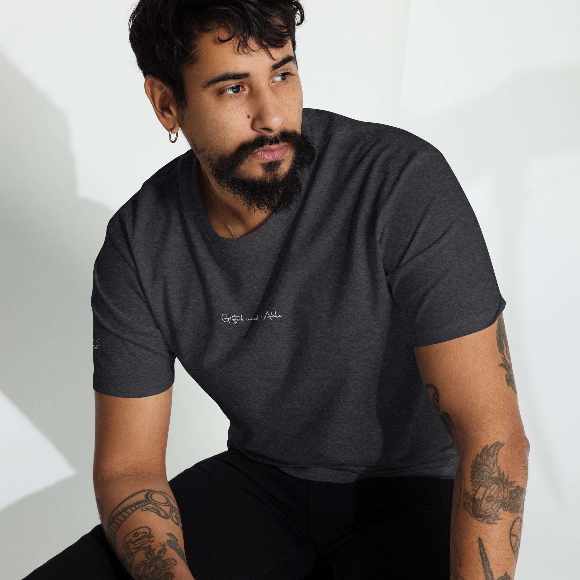 Men’s premium heavyweight Embroidered tee