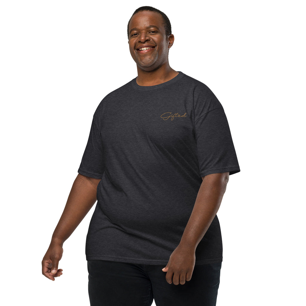Gifted Gold Corner Embroidered Men’s premium heavyweight tee
