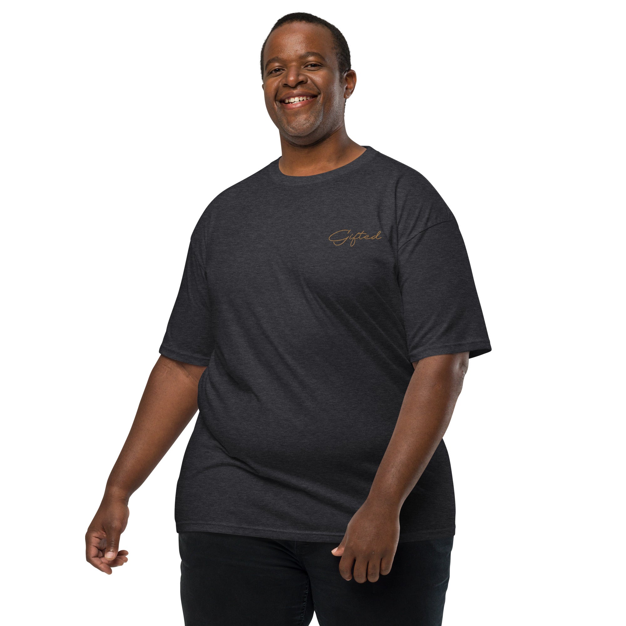 Gifted Gold Corner Embroidered Men’s premium heavyweight tee