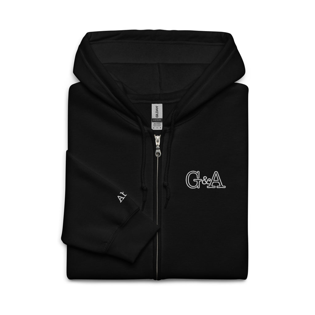 G&A Embroidered Full Zip Hooded Jacket