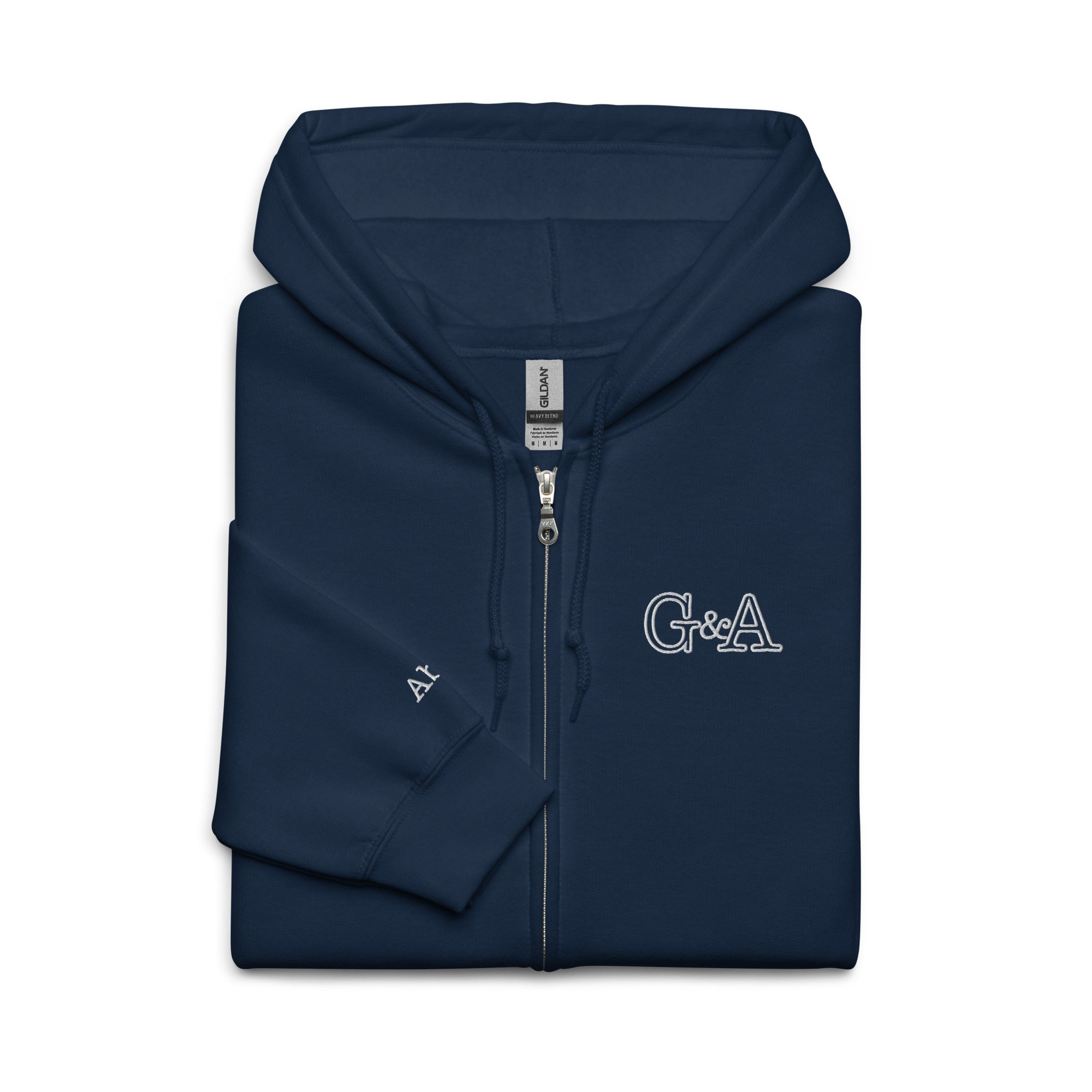 G&A Embroidered Full Zip Hooded Jacket