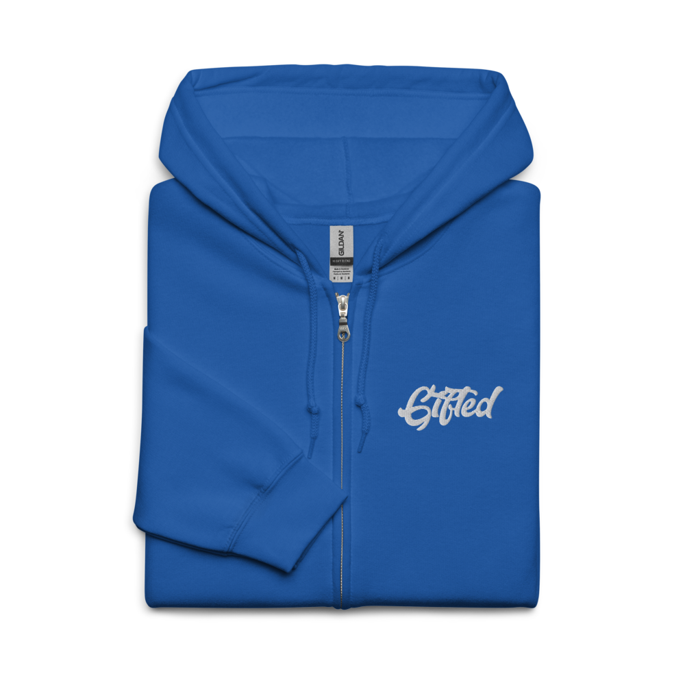 "Gifted" Embroidered Full-Zip Hooded Jacket