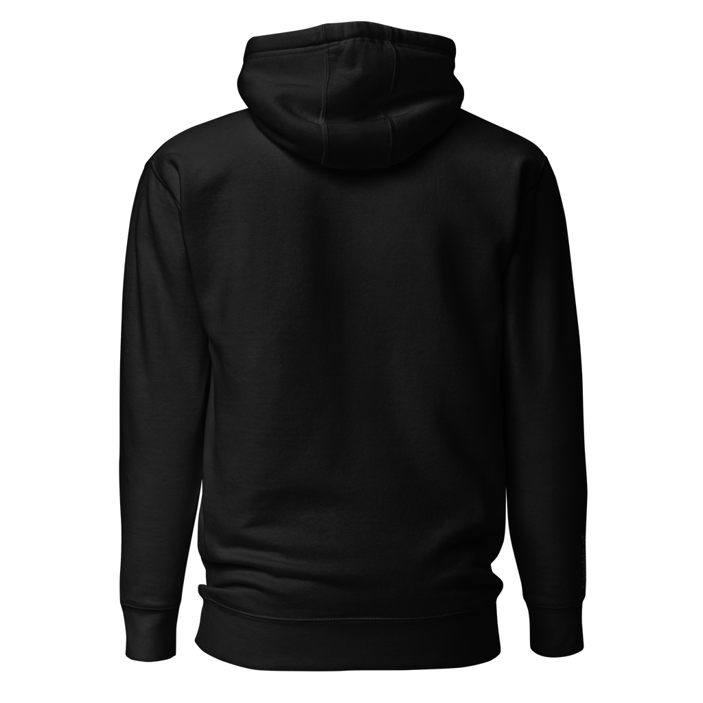 Black on Black Embroidered Hoodie