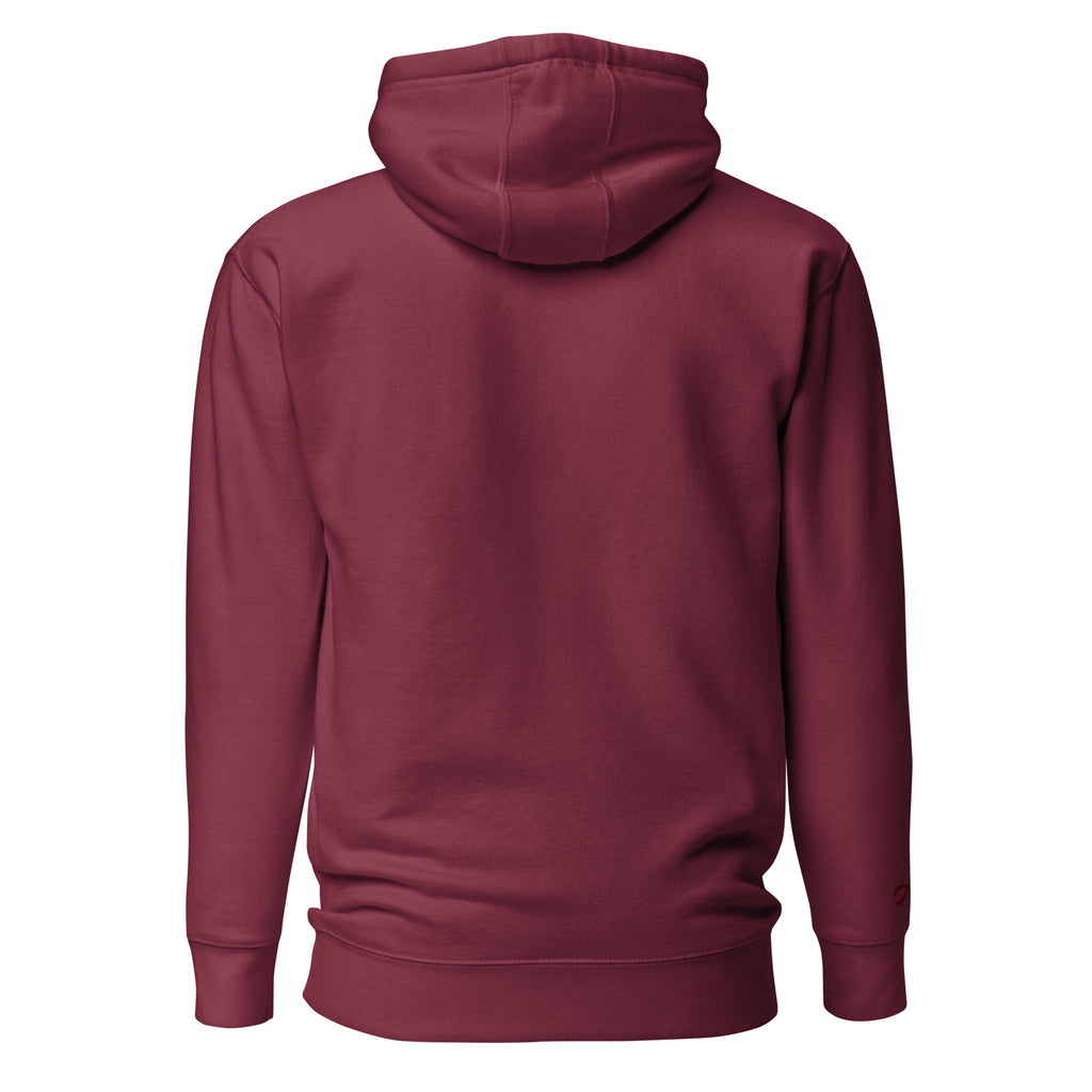 Gifted Maroon Embroidered Hoodie