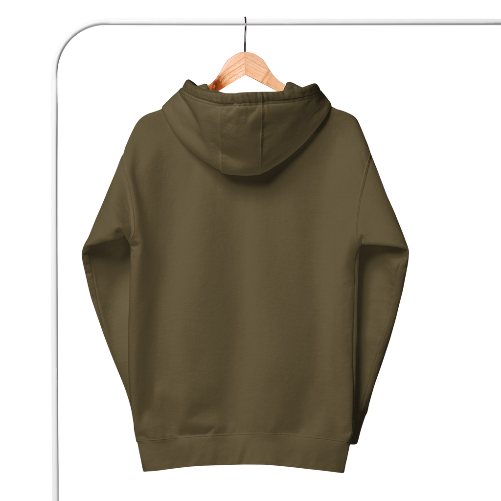 Olive/Gold Embroidered Hoodie