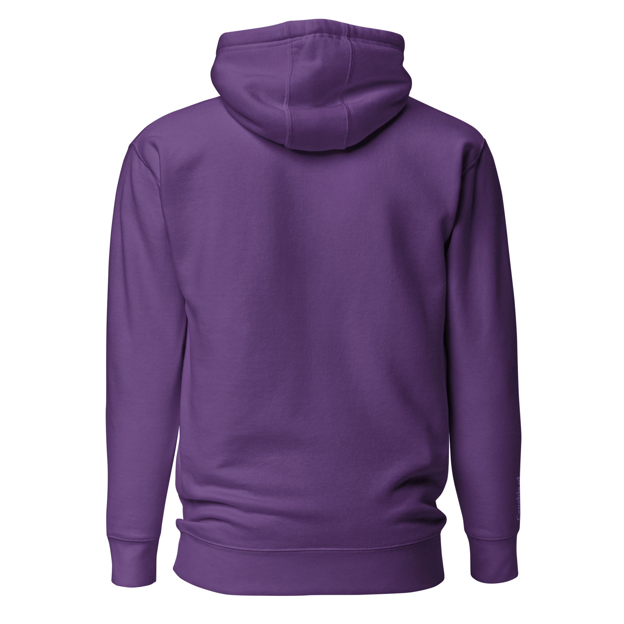 Royalty Purple Solid Embroidered Hoodie
