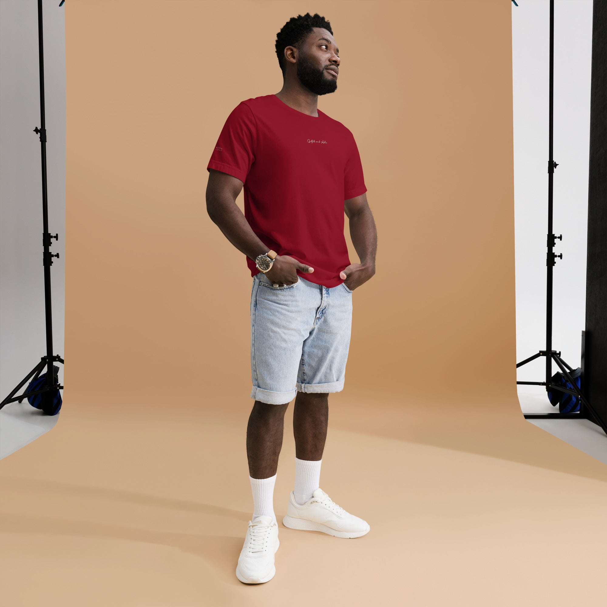 Small Centered Embroidered Signature t-shirt