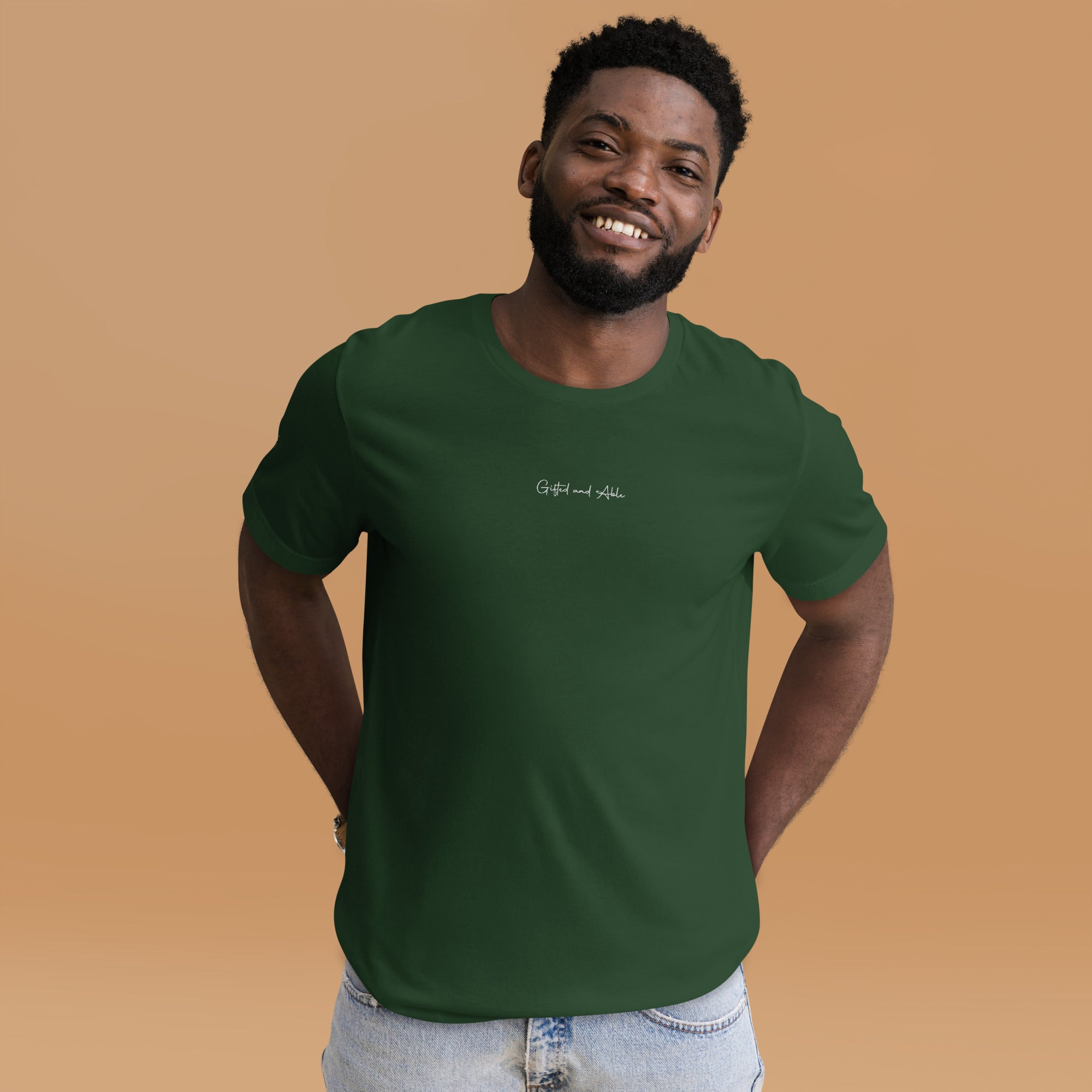 Small Centered Embroidered Signature t-shirt