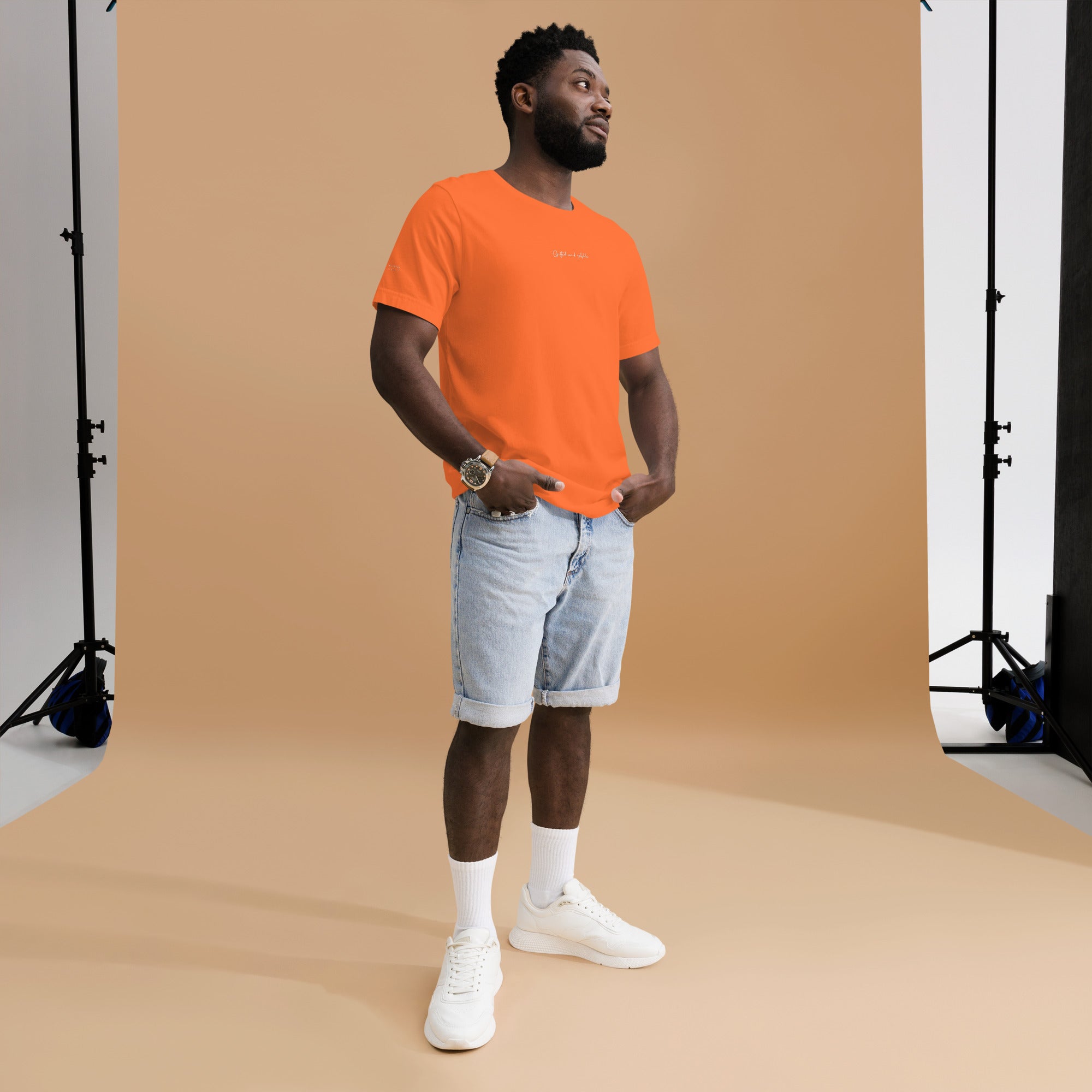 Small Centered Embroidered Signature t-shirt